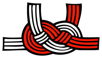 水引：あわじ結び（あわび結び）